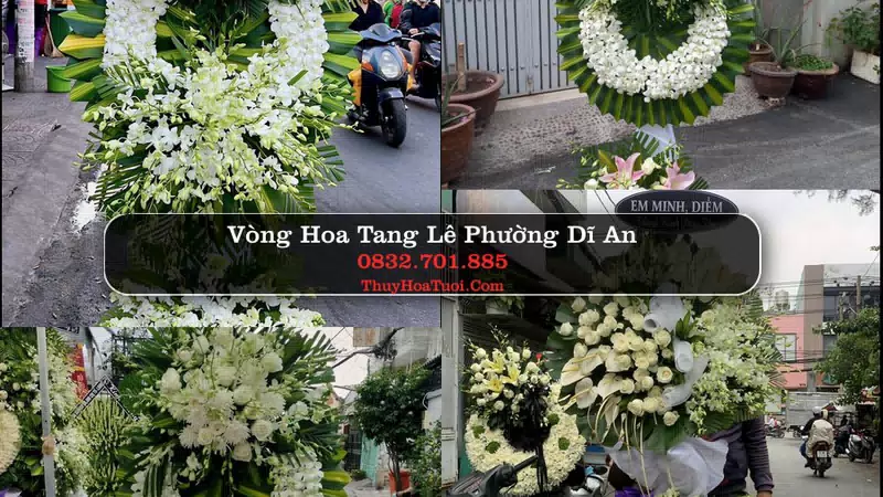 Đặt Vòng Hoa Chia Buồn tại Phường Dĩ An, TP.HCM