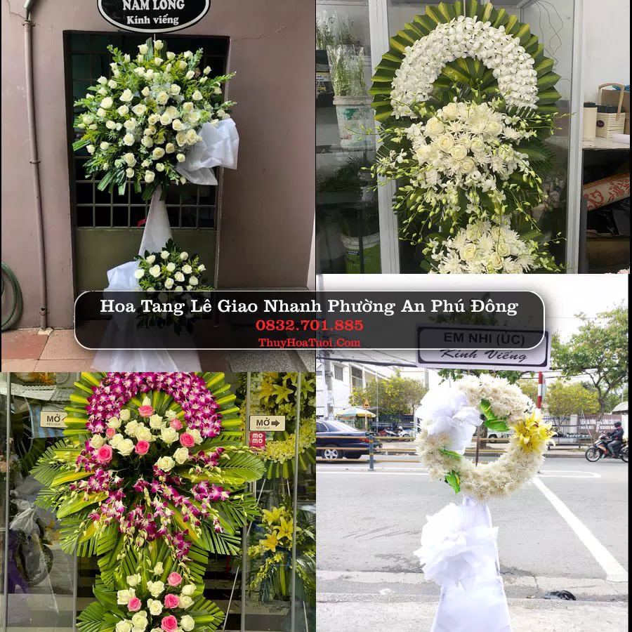 Đặt Vòng Hoa Tang Lễ tại Phường An Phú Đông, TP.HCM