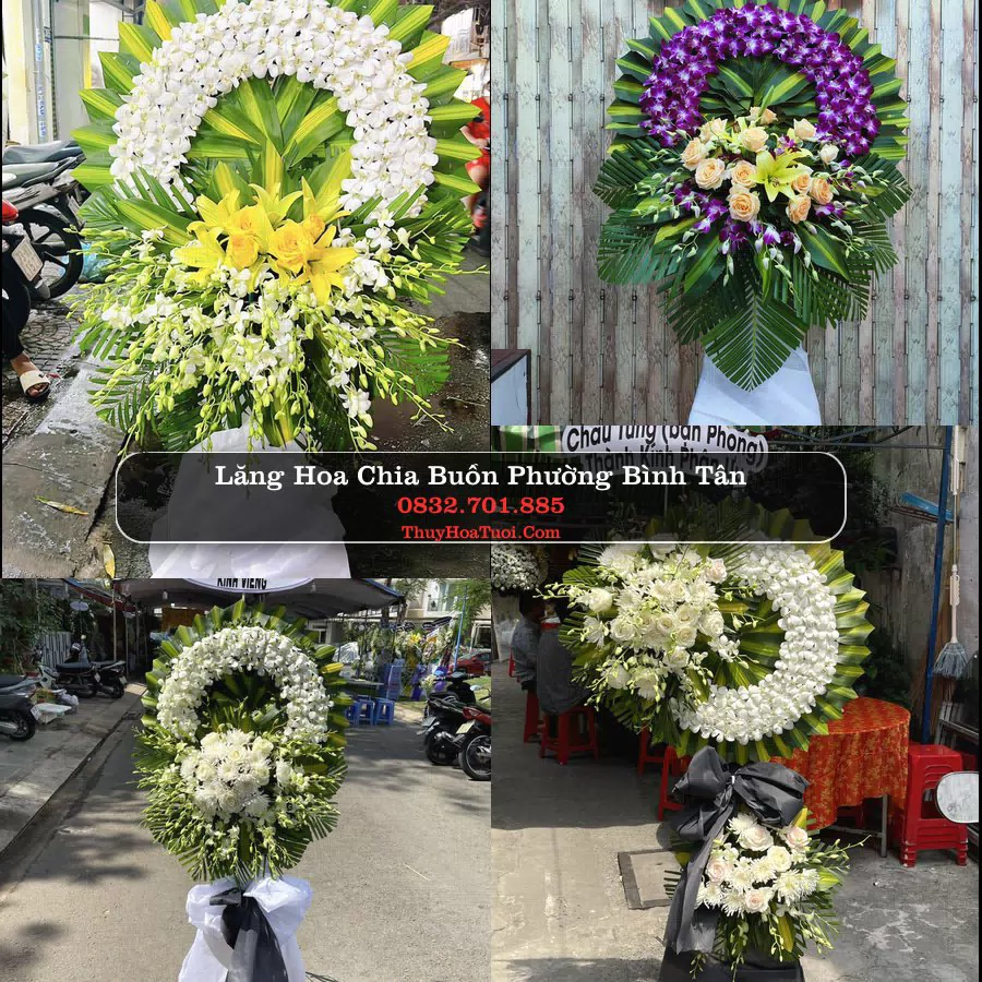 Đặt Hoa Chia Buồn tại Phường Bình Tân, TP.HCM