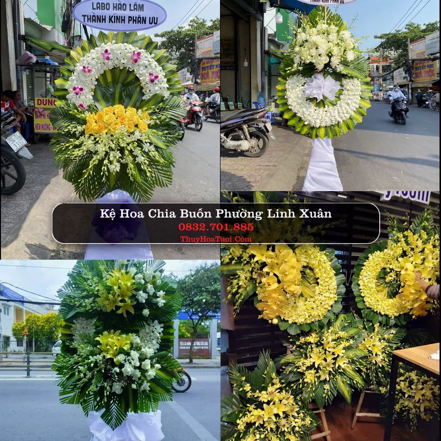 Vòng hoa chia buồn Phường Linh Xuân - ThuyHoaTuoi.Com