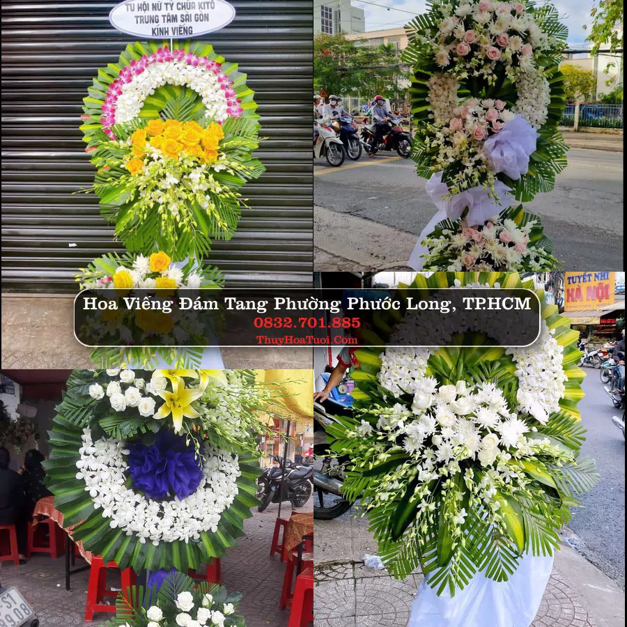 Vòng hoa chia buồn Phường Phước Long - ThuyHoaTuoi.Com