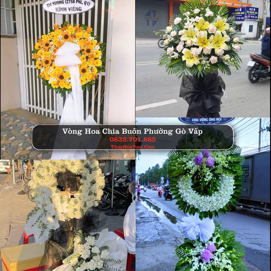 Vòng hoa chia buồn Phường Gò Vấp - ThuyHoaTuoi.Com