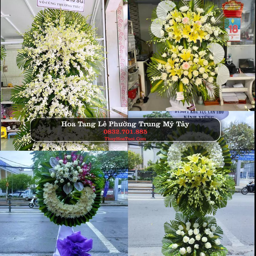 Vòng hoa chia buồn Phường Trung Mỹ Tây - ThuyHoaTuoi.Com
