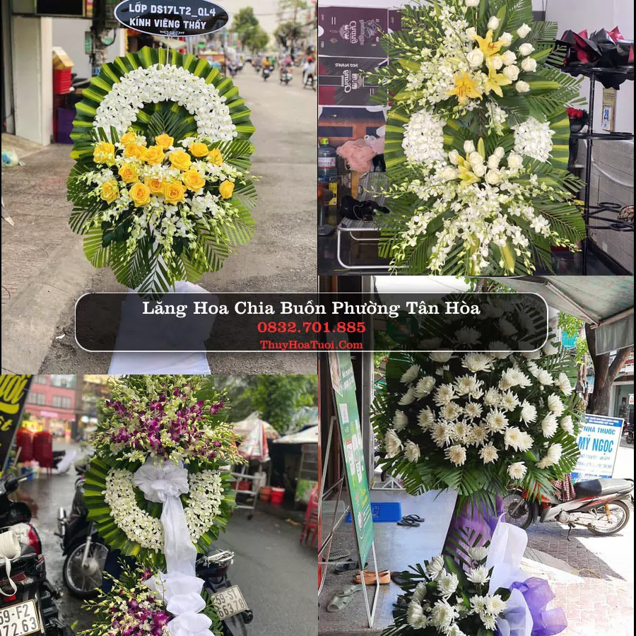Vòng hoa chia buồn Phường Tân Hòa - ThuyHoaTuoi.Com