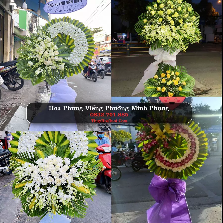 Vòng hoa chia buồn Phường Minh Phụng - ThuyHoaTuoi.Com