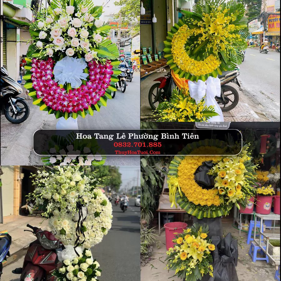 Vòng hoa chia buồn Phường Bình Tiên - ThuyHoaTuoi.Com