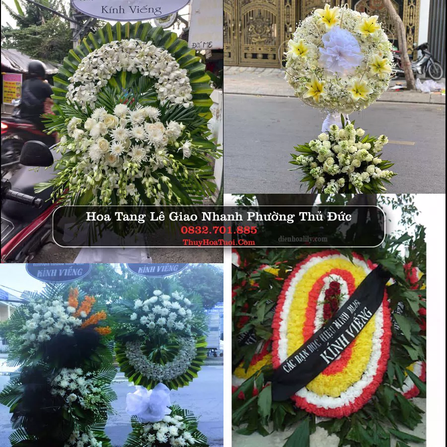 Vòng hoa chia buồn Phường Thủ Đức - ThuyHoaTuoi.Com