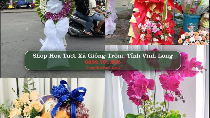 Shop Hoa Tươi Xã Giồng Trôm - Tỉnh Vĩnh Long