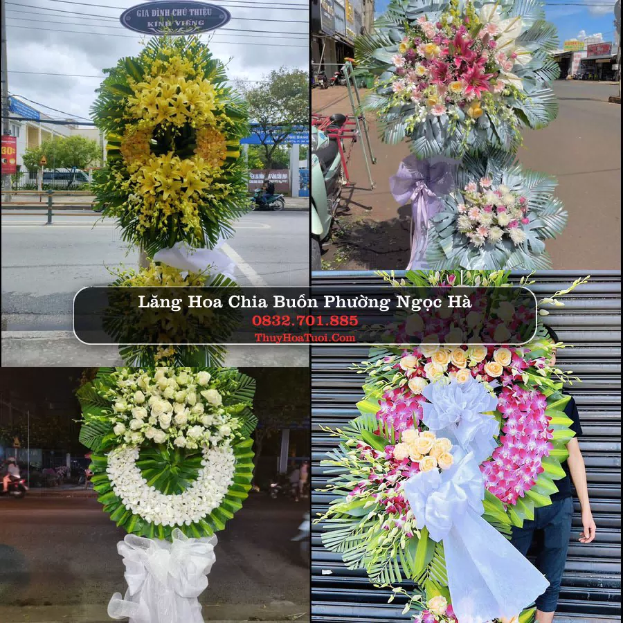 Vòng hoa chia buồn Phường Ngọc Hà - ThuyHoaTuoi.Com