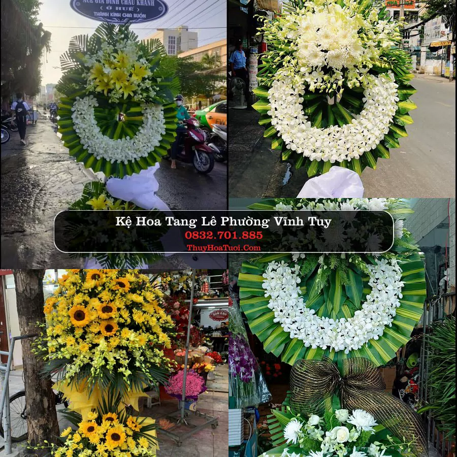 Vòng hoa chia buồn Phường Vĩnh Tuy - ThuyHoaTuoi.Com