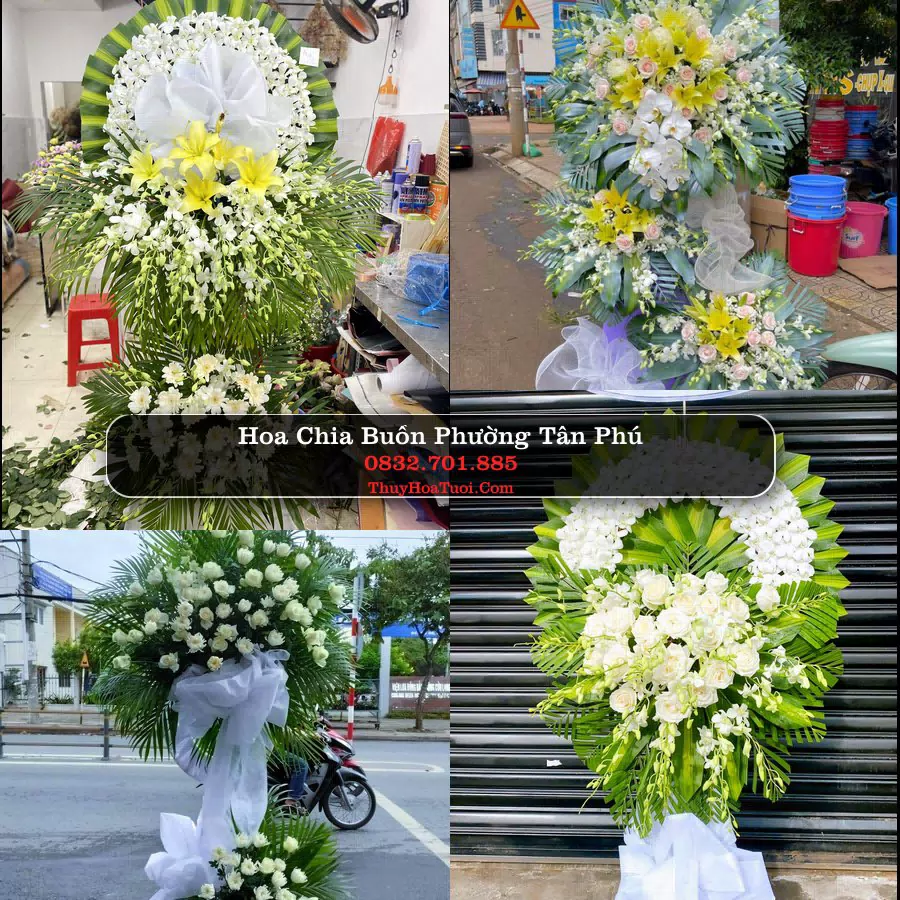Vòng hoa chia buồn Phường Tân Phú - ThuyHoaTuoi.Com