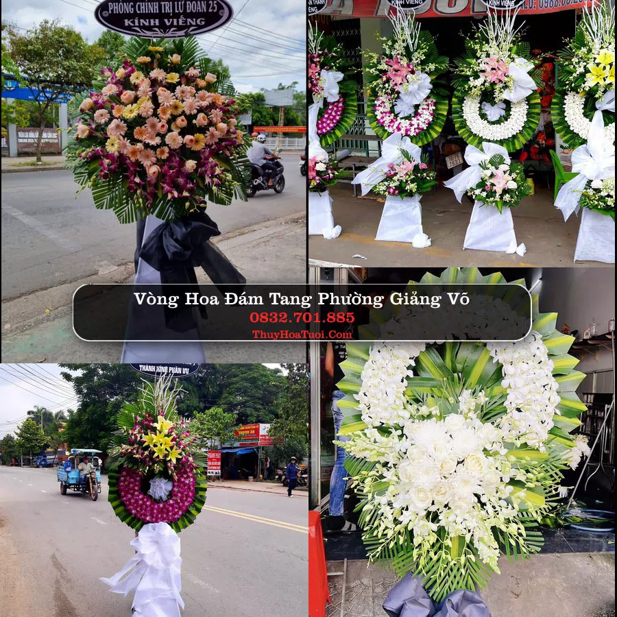 Vòng hoa chia buồn Phường Giảng Võ - ThuyHoaTuoi.Com