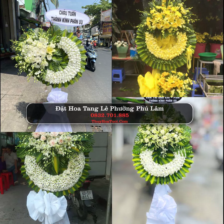 Vòng hoa chia buồn Phường Phú Lâm - ThuyHoaTuoi.Com