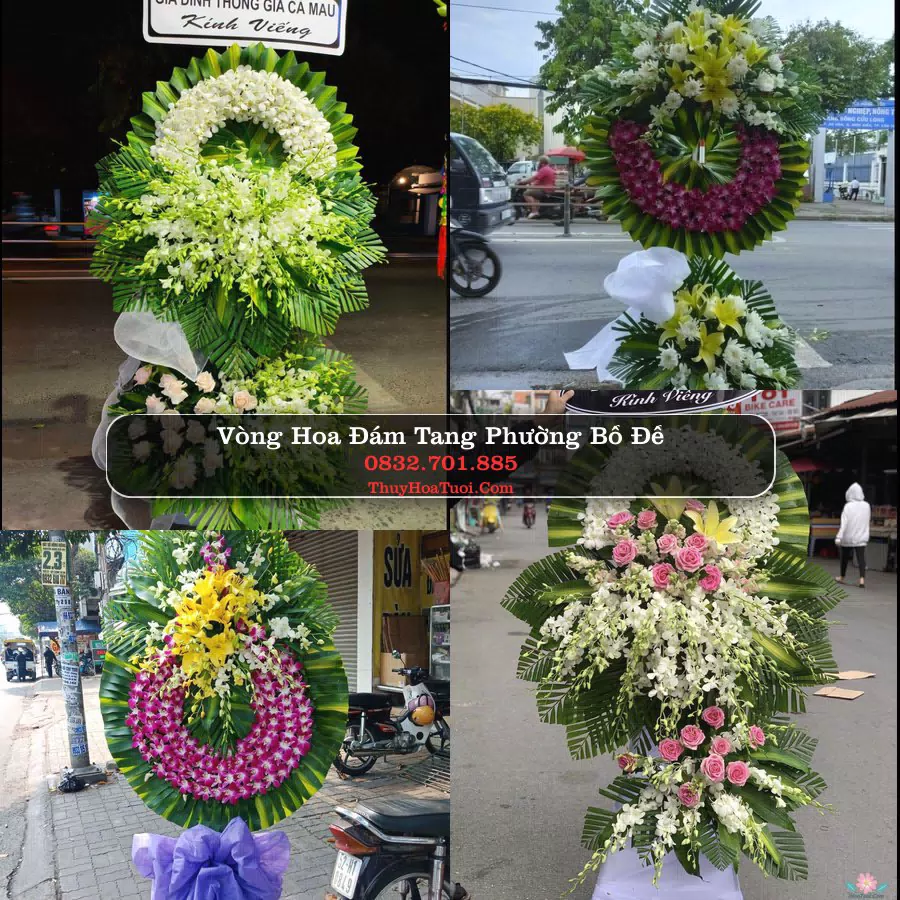 Vòng hoa chia buồn Phường Bồ Đề - ThuyHoaTuoi.Com