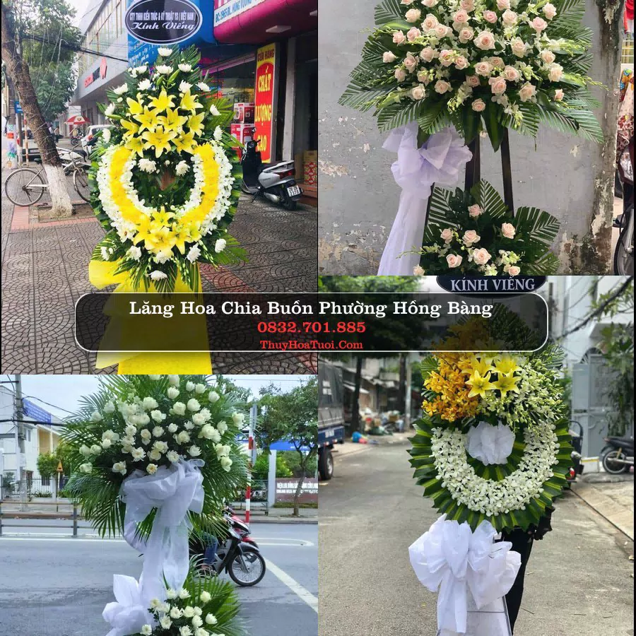 Vòng hoa chia buồn Phường Hồng Bàng - ThuyHoaTuoi.Com