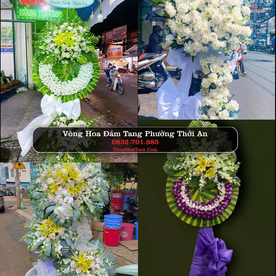Vòng hoa chia buồn Phường Thới An - ThuyHoaTuoi.Com