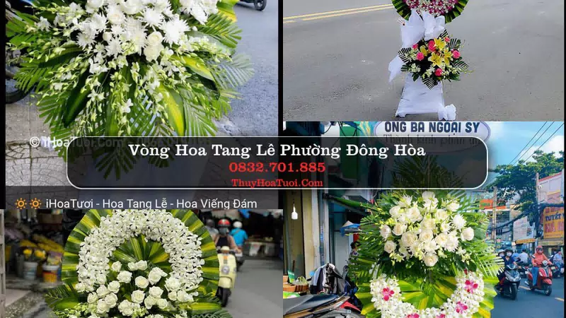 Đặt Hoa Tang Lễ tại Phường Đông Hòa, TP.HCM