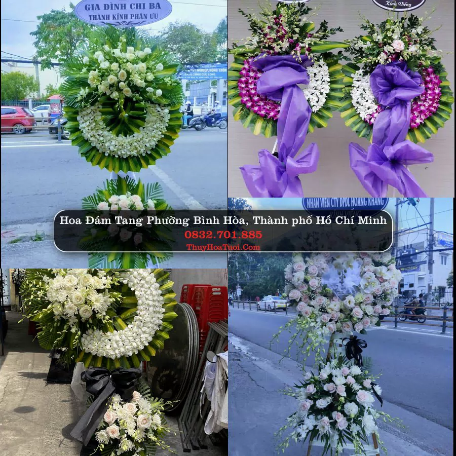 Vòng hoa chia buồn Phường Bình Hòa - ThuyHoaTuoi.Com