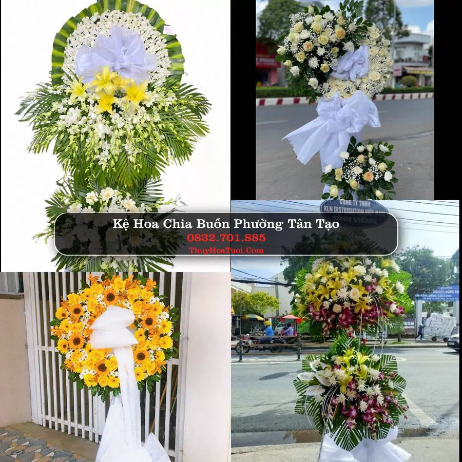 Vòng hoa chia buồn Phường Tân Tạo - ThuyHoaTuoi.Com