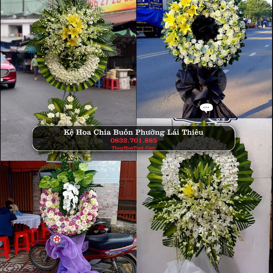 Kệ hoa tang lễ giao tại Phường Lái Thiêu, TP.HCM
