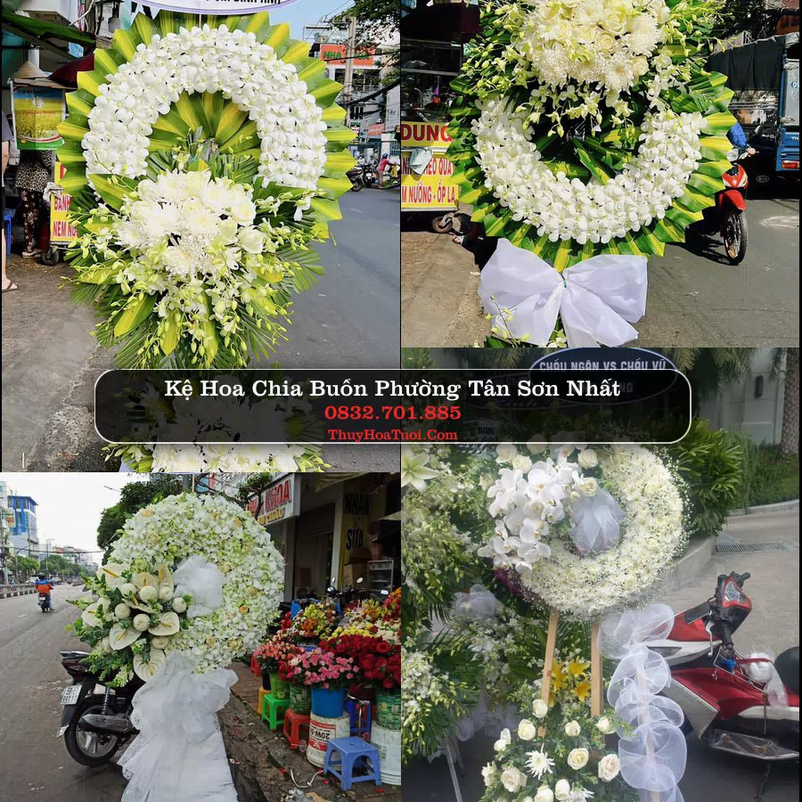 Vòng hoa chia buồn Phường Tân Sơn Nhất - ThuyHoaTuoi.Com