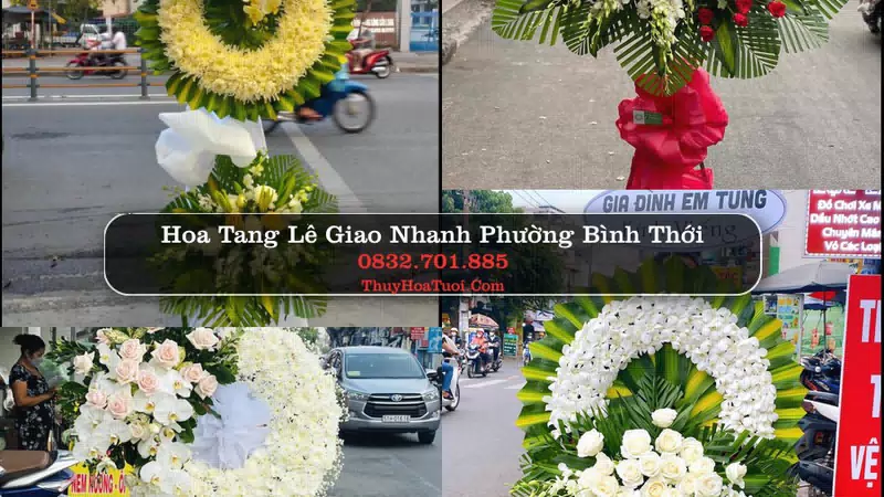 Đặt Vòng Hoa Tang Lễ tại Phường Bình Thới, TP.HCM