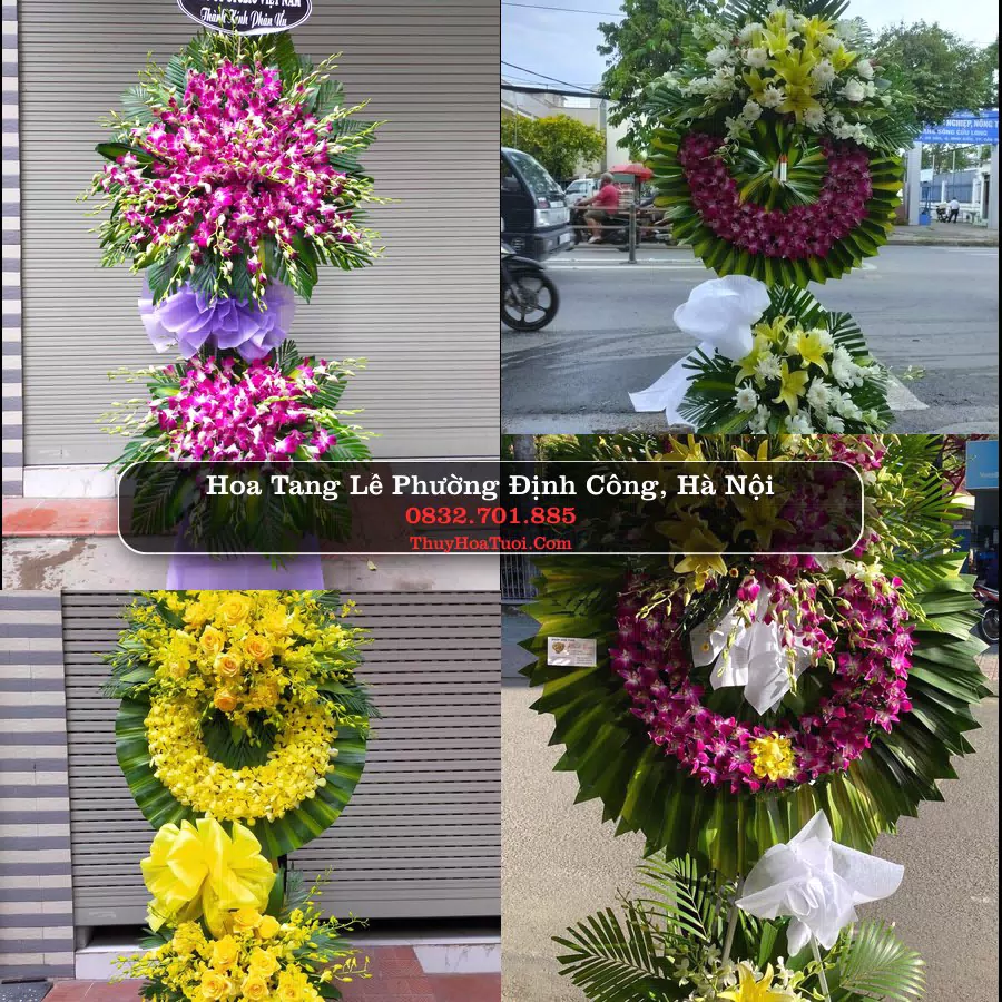 Vòng hoa chia buồn Phường Định Công - ThuyHoaTuoi.Com