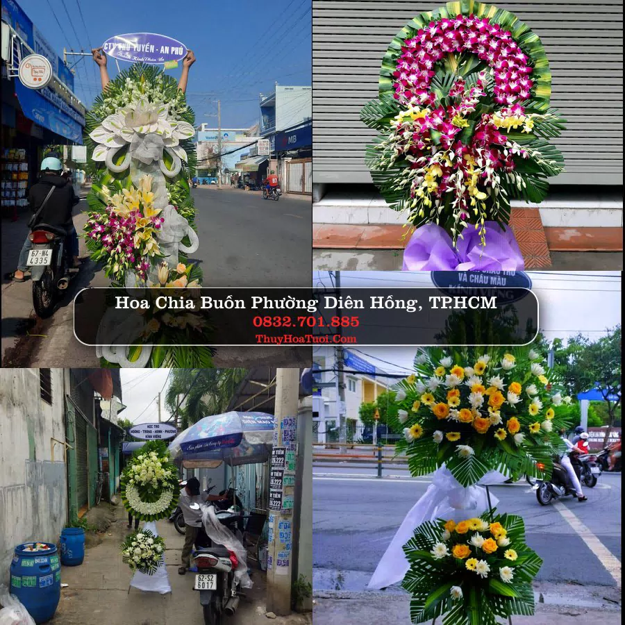 Đặt Hoa Chia Buồn tại Phường Diên Hồng, TP.HCM