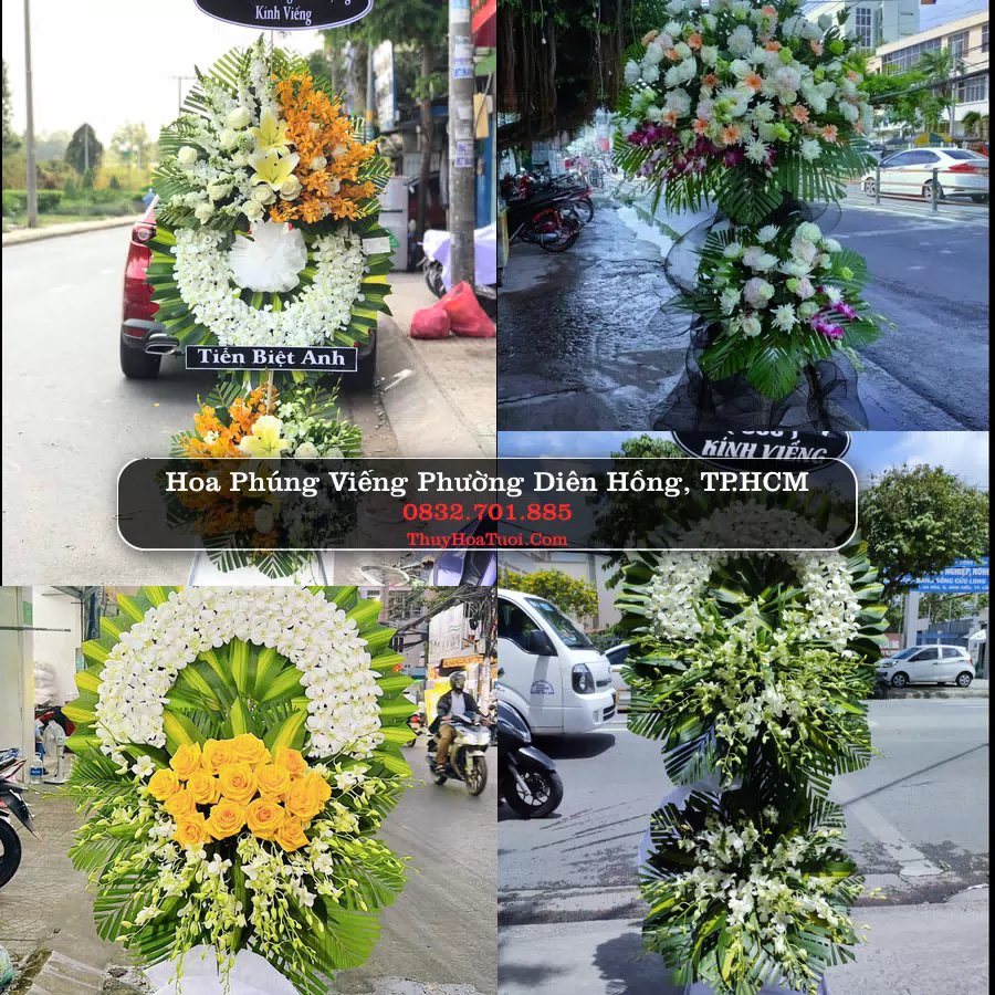 Vòng hoa chia buồn Phường Diên Hồng - ThuyHoaTuoi.Com
