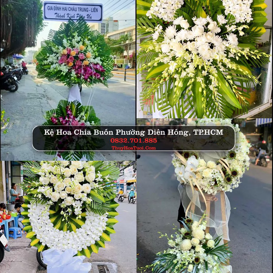 Kệ hoa tang lễ giao tại Phường Diên Hồng, TP.HCM