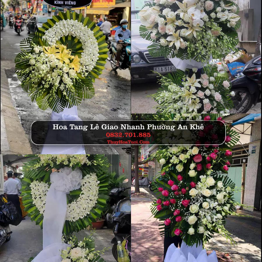 Vòng hoa chia buồn Phường An Khê - ThuyHoaTuoi.Com