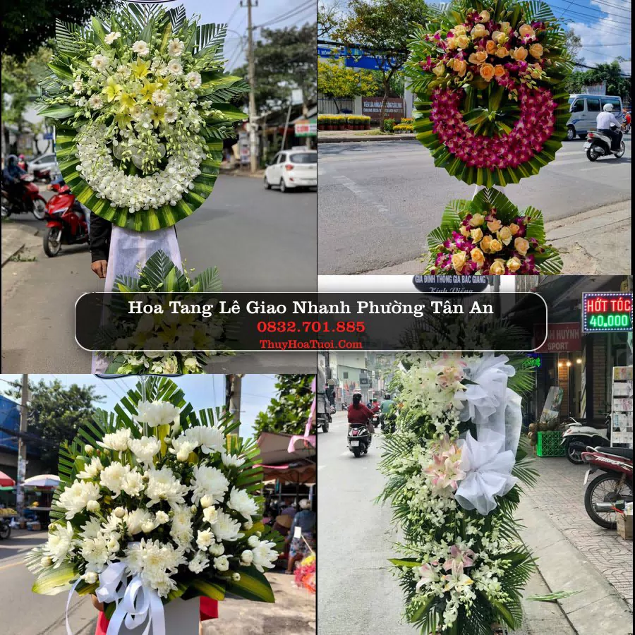 Vòng hoa chia buồn Phường Tân An - ThuyHoaTuoi.Com