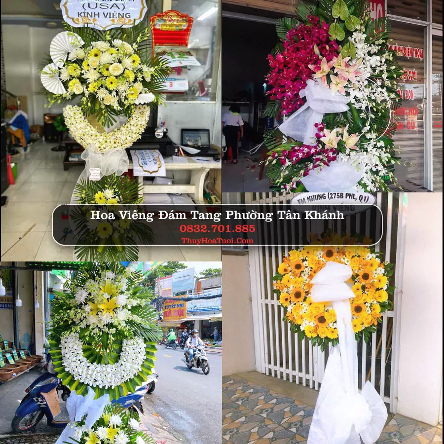 Vòng hoa chia buồn Phường Tân Khánh - ThuyHoaTuoi.Com