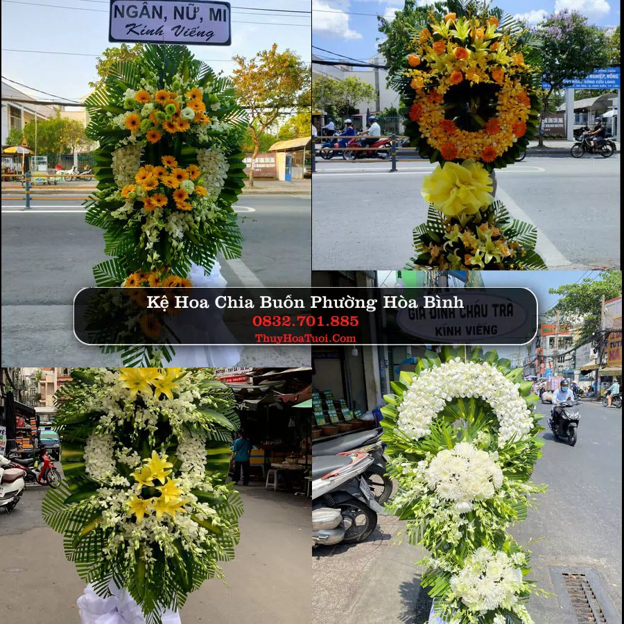 Đặt Vòng Hoa Chia Buồn tại Phường Hòa Bình, TP.HCM