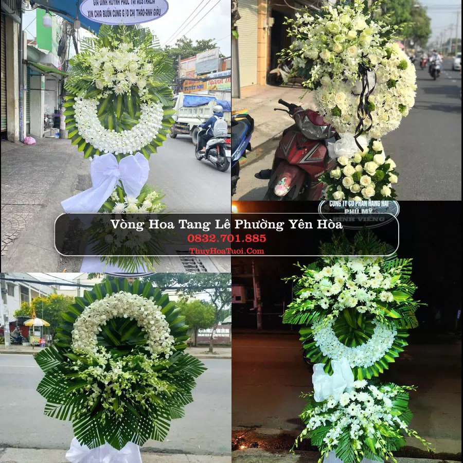 Vòng hoa chia buồn Phường Yên Hòa - ThuyHoaTuoi.Com
