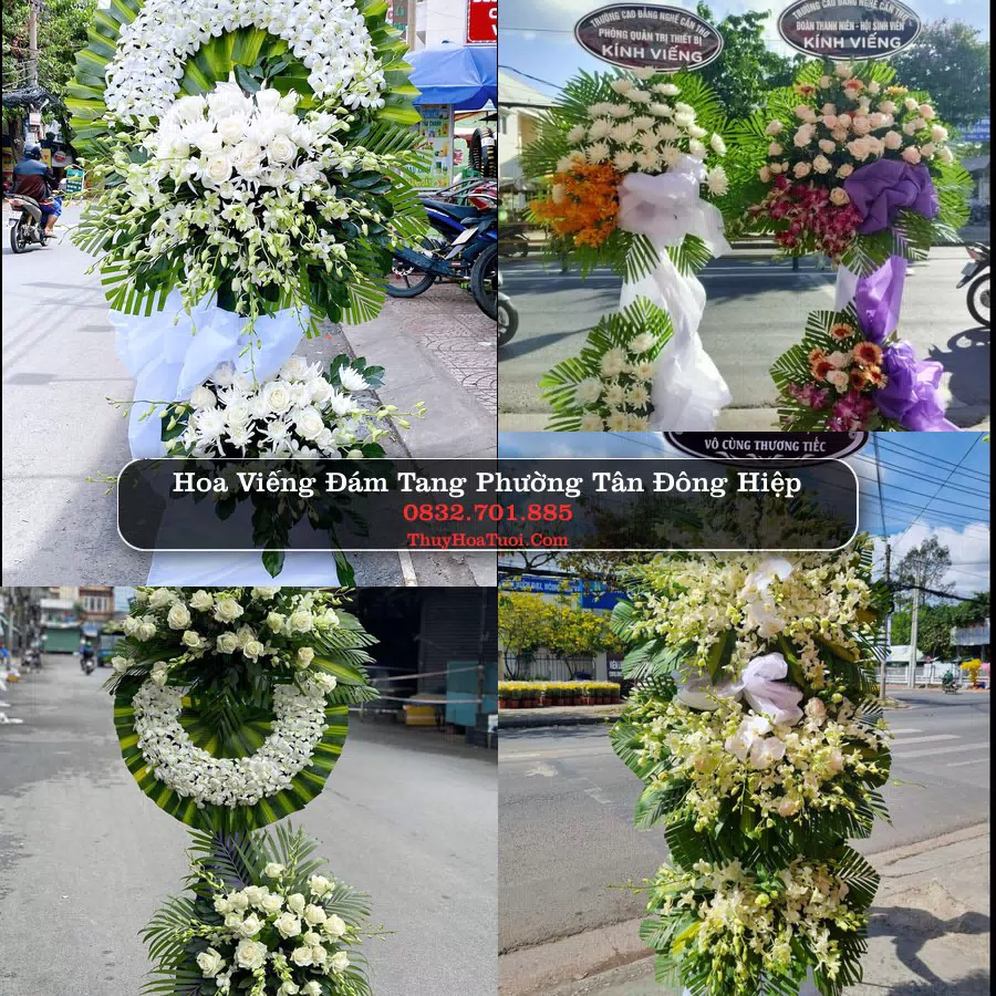 Kệ hoa tang lễ giao tại Phường Tân Đông Hiệp, TP.HCM