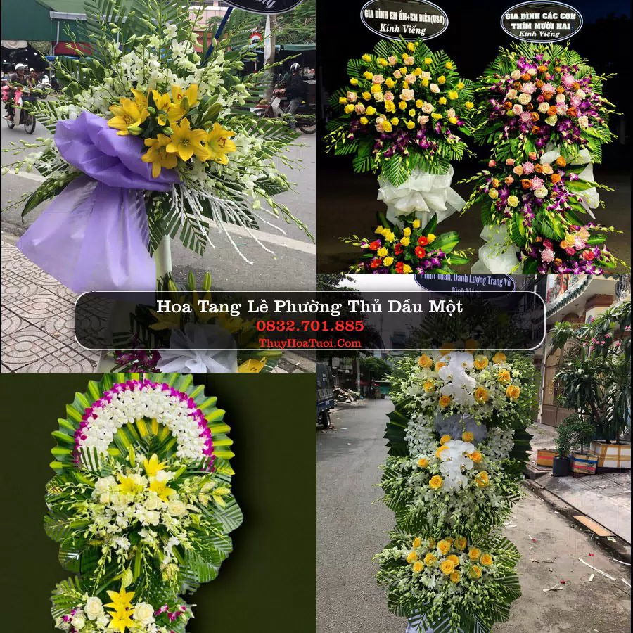 Vòng hoa chia buồn Phường Thủ Dầu Một - ThuyHoaTuoi.Com