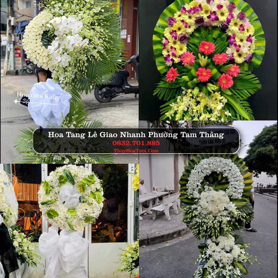 Đặt Vòng Hoa Tang Lễ tại Phường Tam Thắng, TP.HCM
