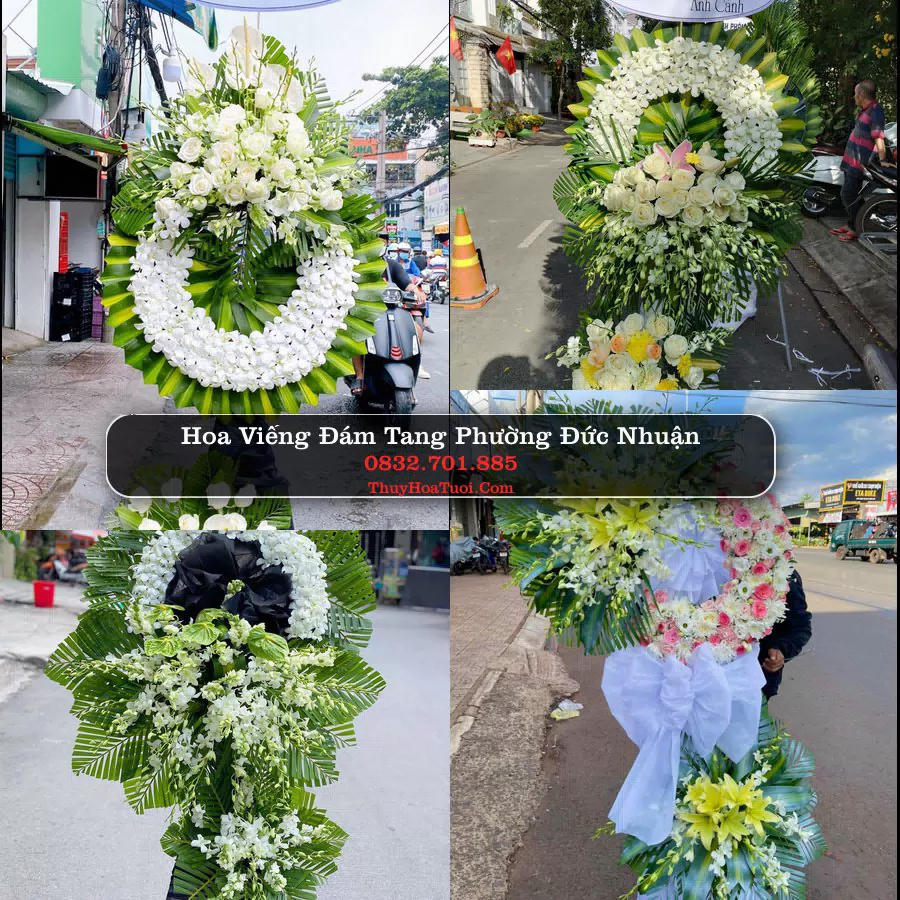 Vòng hoa chia buồn Phường Đức Nhuận - ThuyHoaTuoi.Com