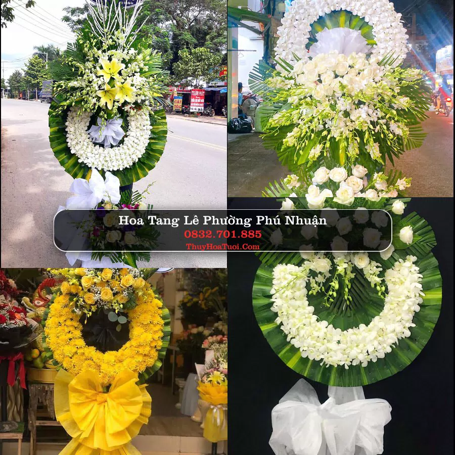 Vòng hoa chia buồn Phường Phú Nhuận - ThuyHoaTuoi.Com