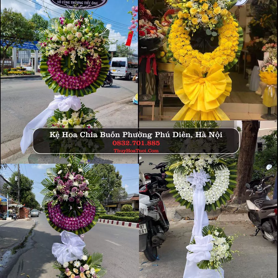 Vòng hoa chia buồn Phường Phú Diễn - ThuyHoaTuoi.Com