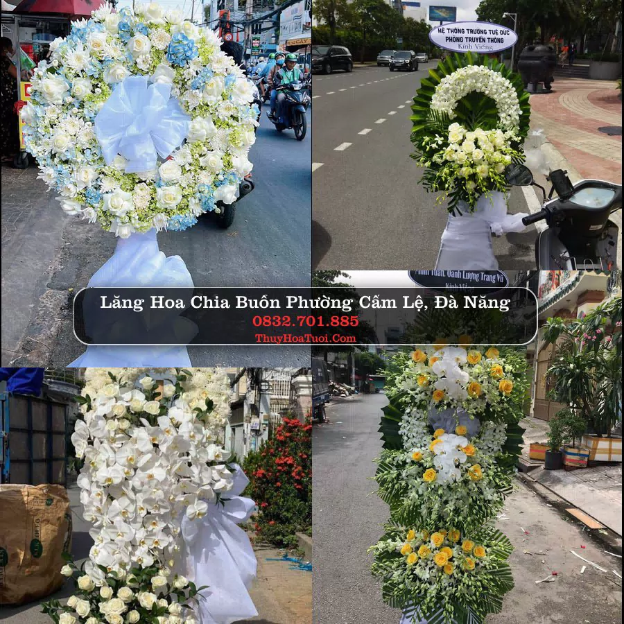 Vòng hoa chia buồn Phường Cẩm Lệ - ThuyHoaTuoi.Com