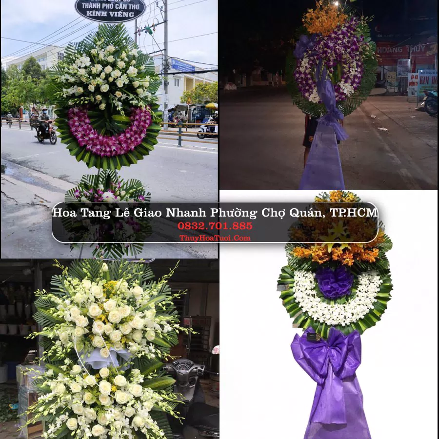 Vòng hoa chia buồn Phường Chợ Quán - ThuyHoaTuoi.Com