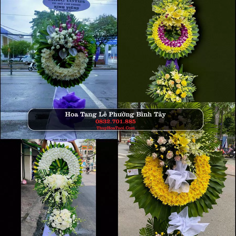 Đặt Vòng Hoa Đám Tang tại Phường Bình Tây, TP.HCM