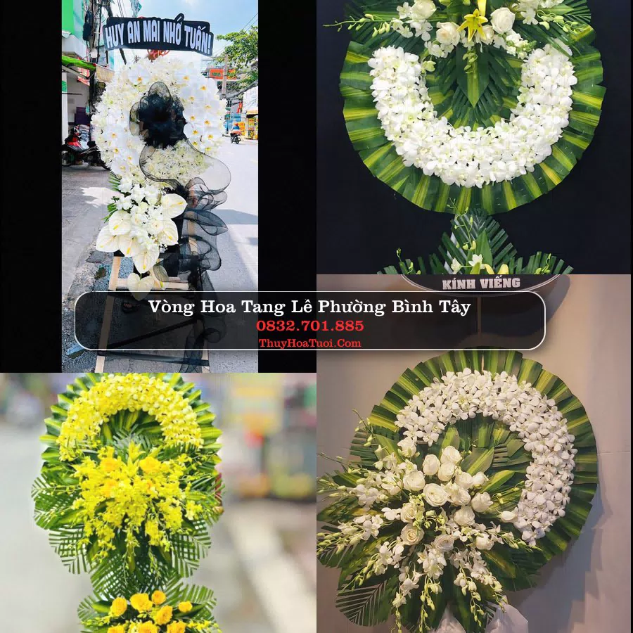Vòng hoa chia buồn Phường Bình Tây - ThuyHoaTuoi.Com