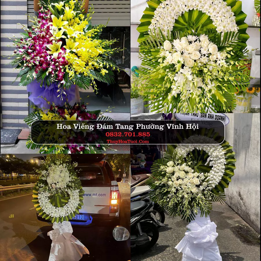 Vòng hoa chia buồn Phường Vĩnh Hội - ThuyHoaTuoi.Com