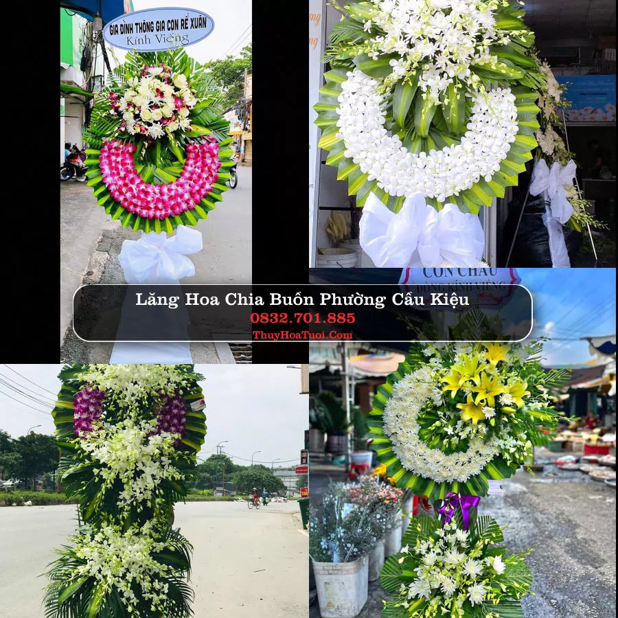 Đặt Vòng Hoa Chia Buồn tại Phường Cầu Kiệu, TP.HCM