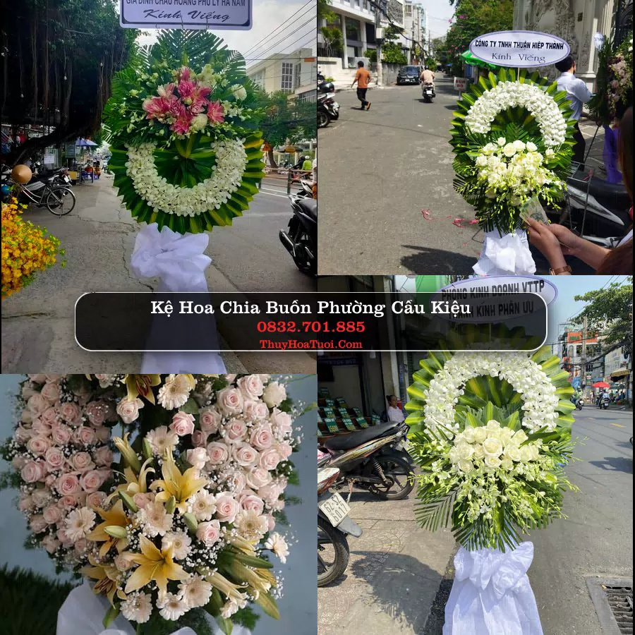 Vòng hoa chia buồn Phường Cầu Kiệu - ThuyHoaTuoi.Com