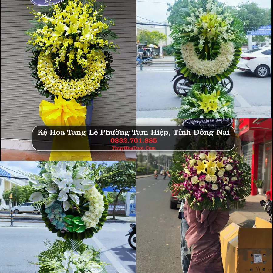 Vòng hoa chia buồn Phường Tam Hiệp - ThuyHoaTuoi.Com