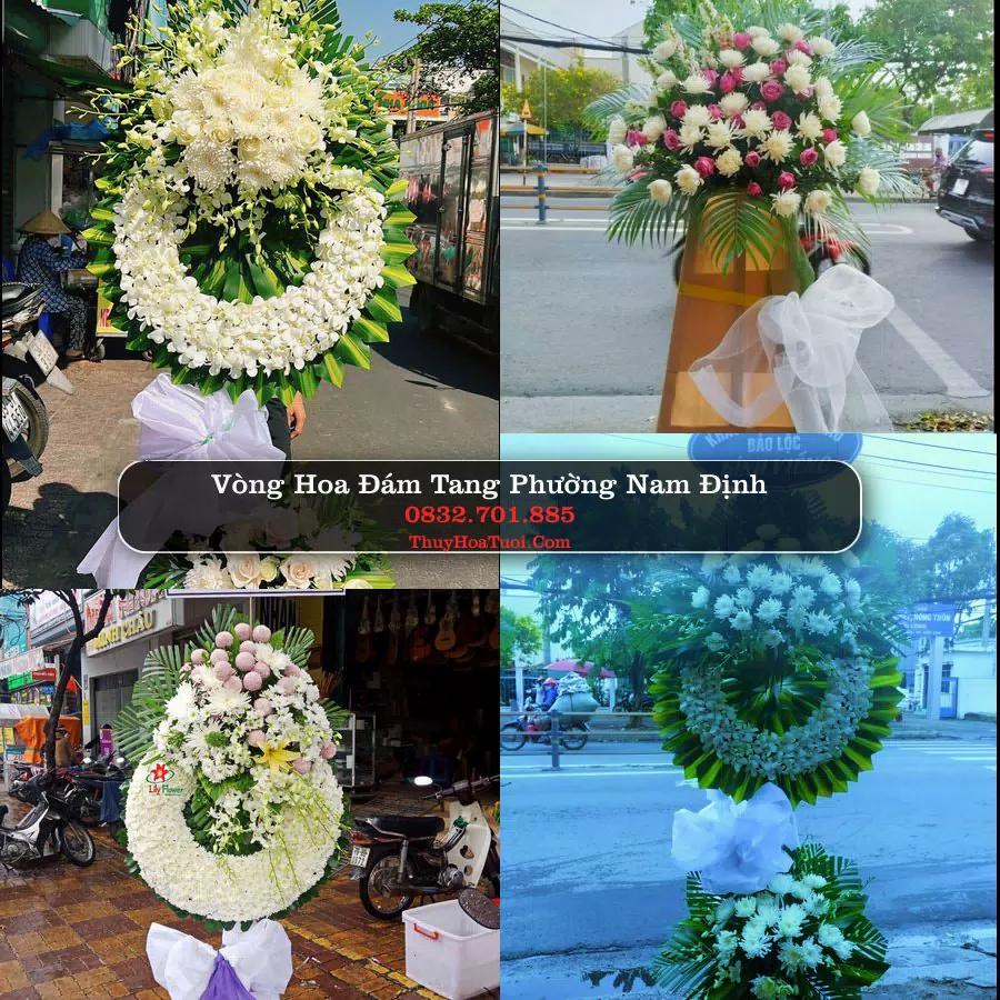 Vòng hoa chia buồn Phường Nam Định - ThuyHoaTuoi.Com